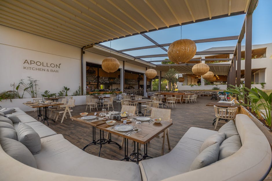 Elegantna vanjska terasa restorana Okus Doma