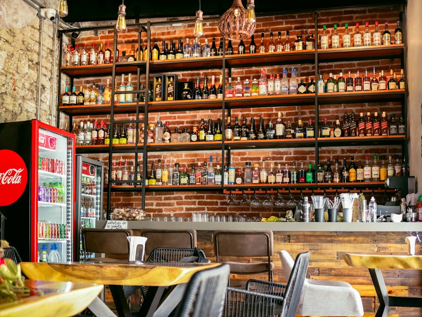 Bar s bogatom ponudom pića i napitaka